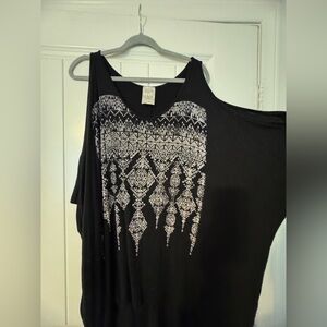 Black and White Women's Top